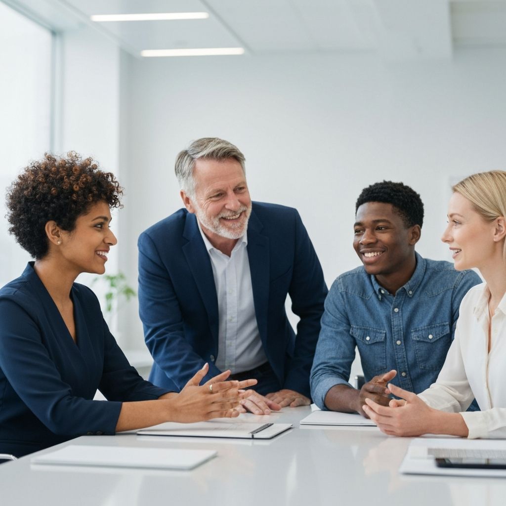 Professional team collaboration